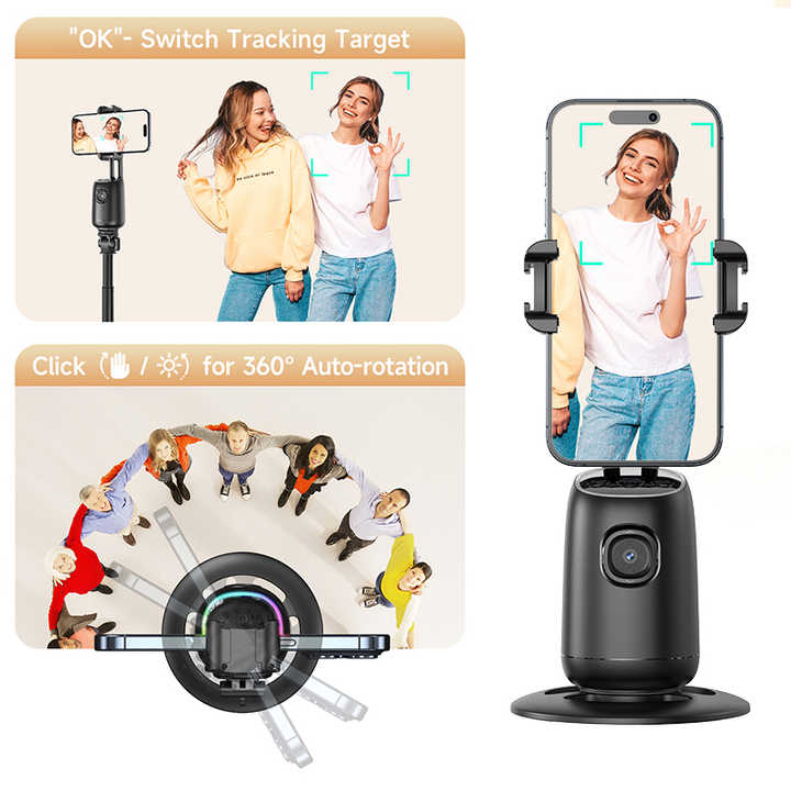 Intelligent Tracker auto rotatable mobile stand