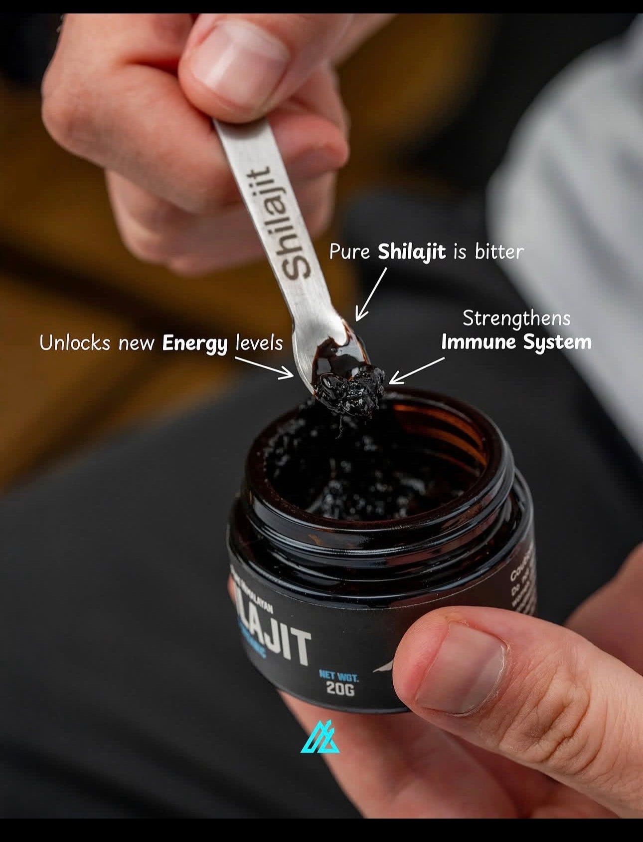 Pure Shilajit – Himalayan Mountain Resin | Energy, Stamina & Anti-Aging Natural Supplement (50g)