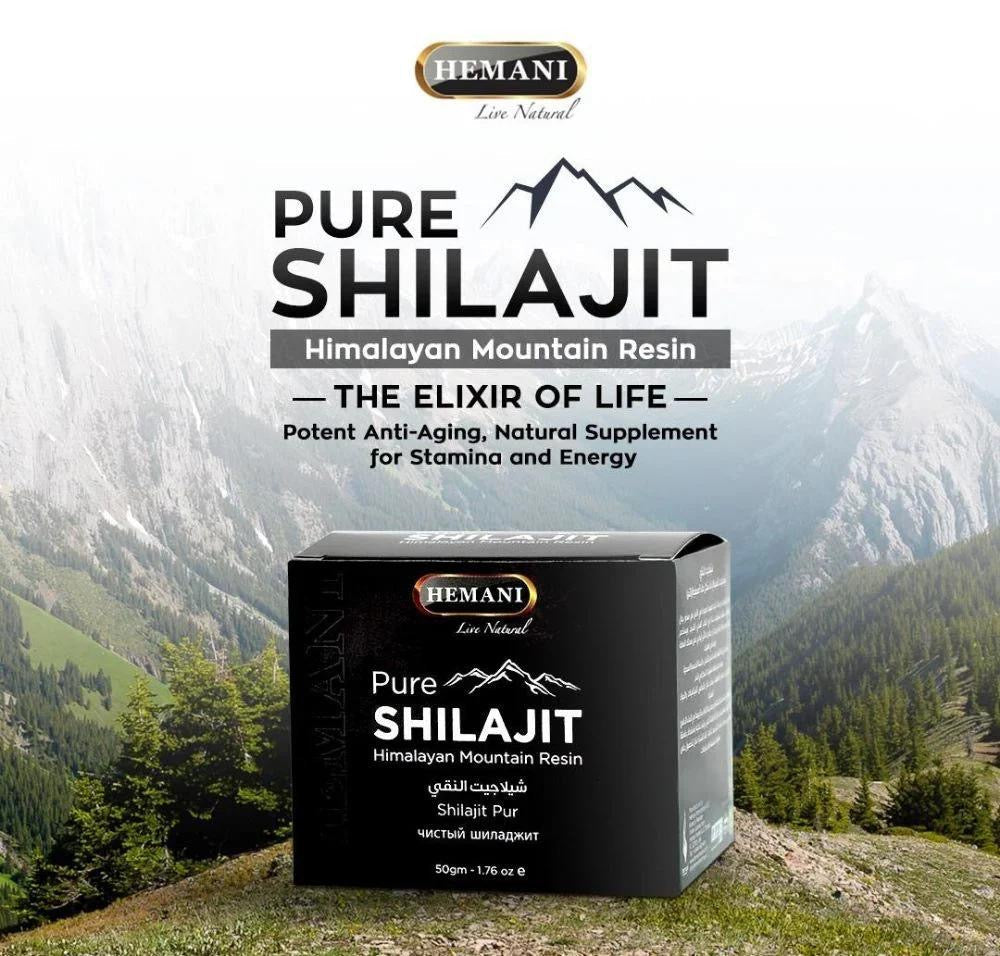 Pure Shilajit – Himalayan Mountain Resin | Energy, Stamina & Anti-Aging Natural Supplement (50g)