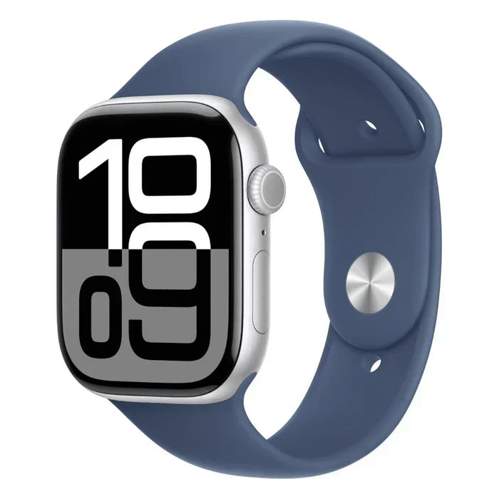 Apple Logo Watch Series 10 – GPS, 46mm, Jet Black, Sport Band